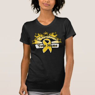 T-shirt Cancer nommé fait sur commande d'enfance de