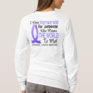 T-shirt Cancer oesophagien d'espoir de force de foi de