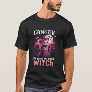 T-shirt Cancer Picked The Wrong Witch Breast Cancer Hallow