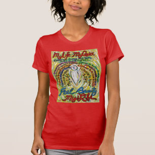 T-shirt Cancer Poème Angel blanc Art Chemise personnalisée