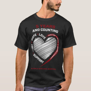 T-shirt Cancer Sans 5 ans Cadeaux de survivants Myélome mu