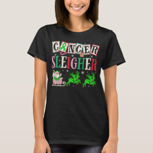 T-shirt Cancer Sleighter Noël Père Noël Lymphoma