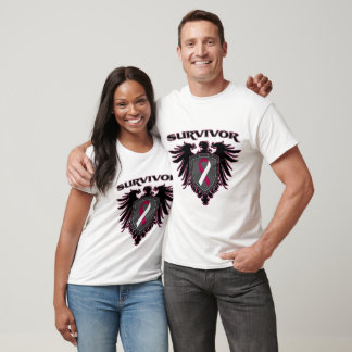 T-shirt Cancer Throat Crest Survivor
