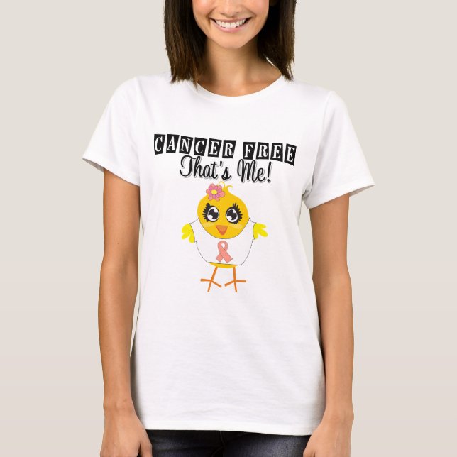 T-shirt Cancer utérin - Cancer libre qui est moi (Devant)