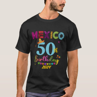 T-shirt Cancun Anniversaire Fille 30E 50E Fête Mexique Cab
