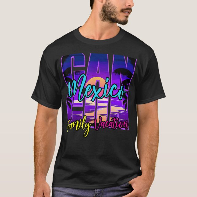 T-shirt Cancun Mexico Outwear Famille Vacances Souvenir Su (Devant)