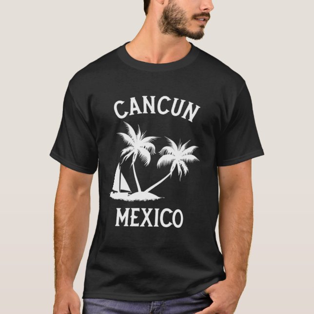T-shirt Cancun Mexico Summer Vacation (Devant)