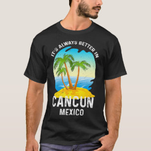 T-shirt Cancun Mexique 2021 Plage Cancun Vacay Vacat été C
