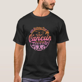 T-shirt Cancun Mexique 40e Anniversaire Crew 2024 Vacation
