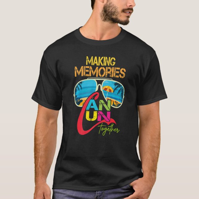 T-shirt Cancun Mexique Rassembler des souvenirs Famille Va (Devant)