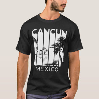 T-shirt Cancun Mexique Rétro Resort vacances été
