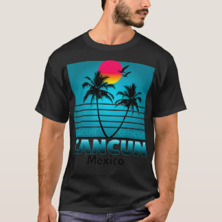 T-shirt Cancun Mexique Vacances tropicales Souvenir Été