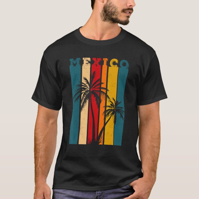 T-shirt Cancun Tropical Travel mexico (Devant)