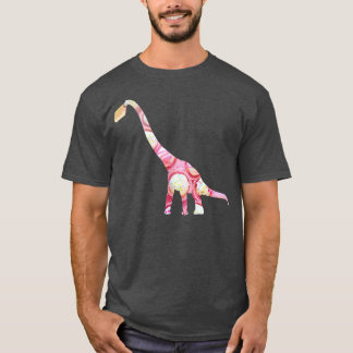T-shirt Candy Brontosaurus Dinosaur aime manger de la crèm