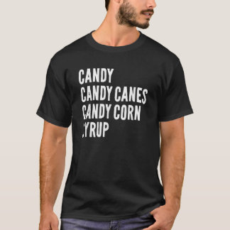 T-shirt Candy Candy Canes Candy Corn Syrup Christmas Hallo