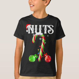 T-shirt Candy Cane Noix de Poitrine Couples Drôle Châtaign