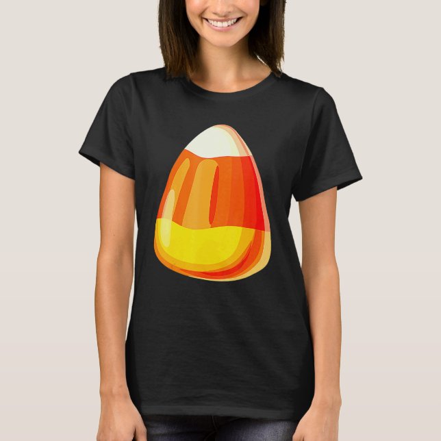 T-shirt Candy Corn Costume Last Minute Lazy Party (Devant)