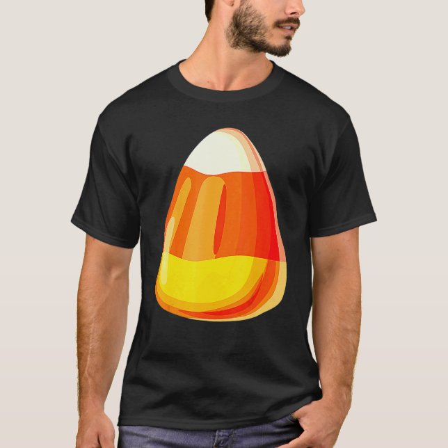 T-shirt Candy Corn Costume Last Minute Lazy Party (Devant)