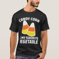 Candy Corn Est Mon Légumes Favoris Tee Retro Hall