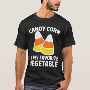 T-shirt Candy Corn Est Mon Légumes Favoris Tee Retro Hall