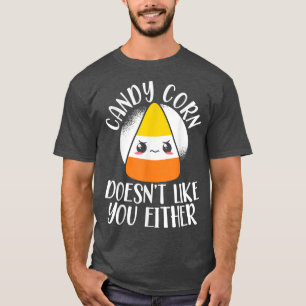 T-shirt Candy Corn N'Aime Pas Vous Sucré Sucre Sucre Lolli