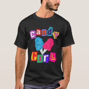 T-shirt Candy Girl Cotton Candy Theme Party Costume Nation