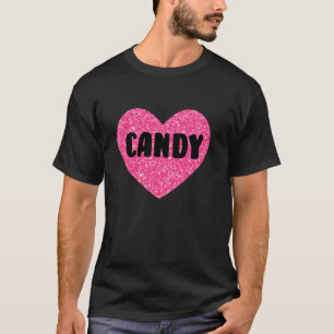 T-shirt Candy I Love Candy Drôle Nourriture Long Sleeve T 