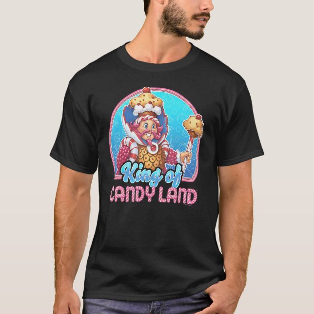 T-shirt Candy Land Roi de Candy Land Portrait (Devant)