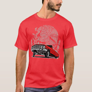 T-shirt Candy Pomme Rouge Lowrider 64 OG Eagle Mexicain Ch