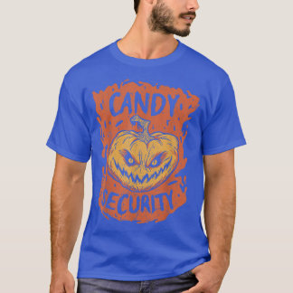 T-shirt Candy Sécurité Halloween Vêtements drôle Halloween