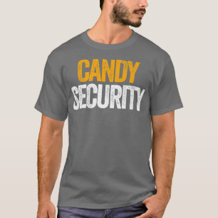 T-shirt Candy Security Drôle Costume Parents Halloween80