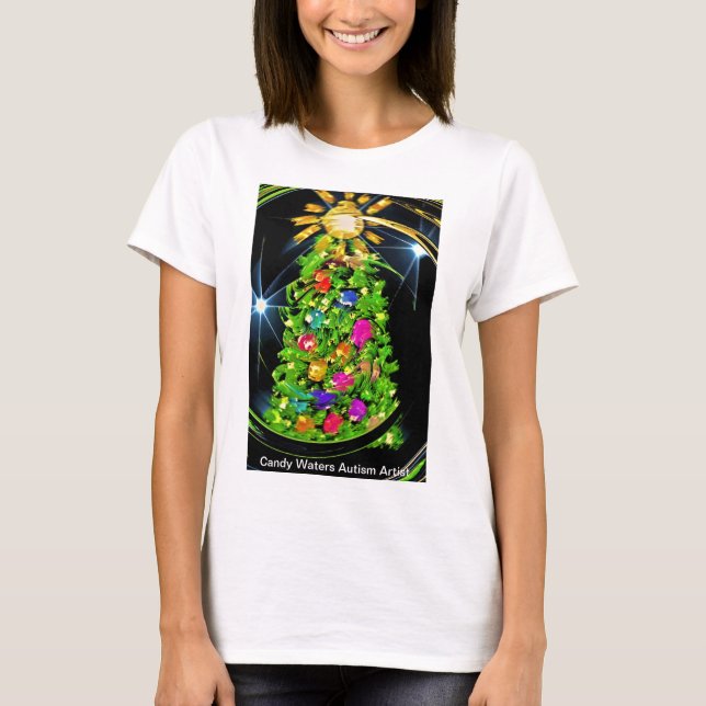 T-shirt Candy Waters Artiste de l'autisme (Devant)