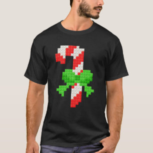 T-shirt Candycane Noël maître constructeur bloc brique Bui