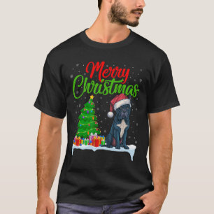 T-shirt Cane Corso Chien Noël Lumières Arbre Drôle Noël Do