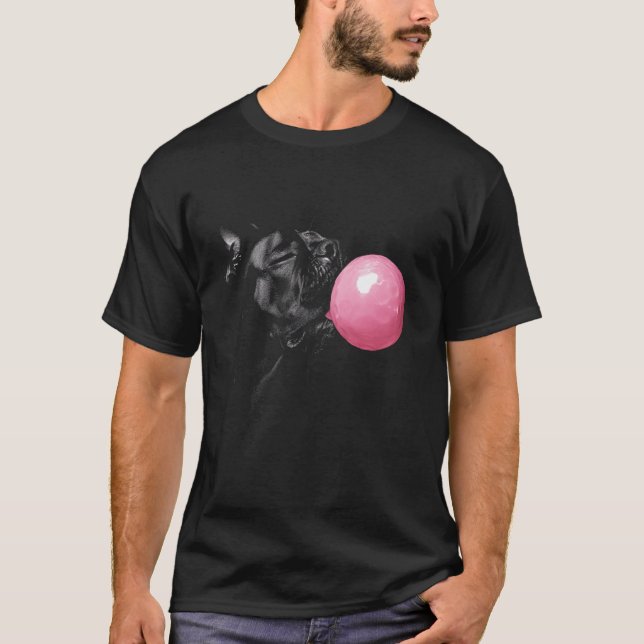 T-shirt Cane Corso Dog Bubble Gum Pink (Devant)