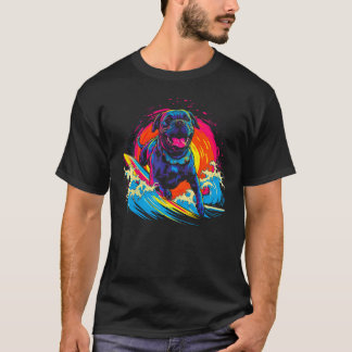 T-shirt Cane Corso Dog Surfer