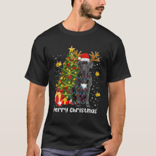 T-shirt Cane Corso Jeu de Noël Arbre Père Noël Jeu de Noël