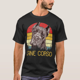 T-shirt Cane Corso Retro Canne Vintage Corso Papa Maman