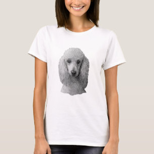 T-shirt Caniche - image stylisée - ajoutez votre propre