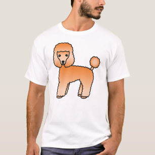 T-shirt Caniche jouet abricot Chien de dessin animé mignon