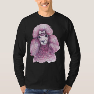 T-shirt Caniche rose