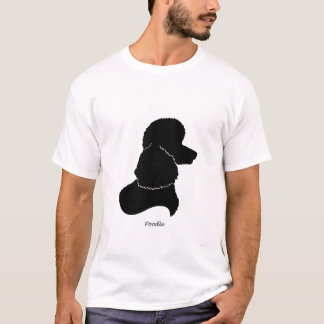 T-shirt Caniche - silhouette noire