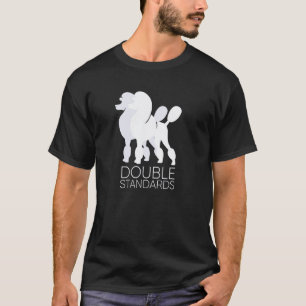 T-shirt Caniches à poil dur drôles Caniche standard