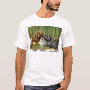 T-shirt Caniches vintages