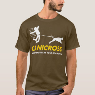T-shirt Canicross Drôle Dragué Par Votre Chien Qui Fait De