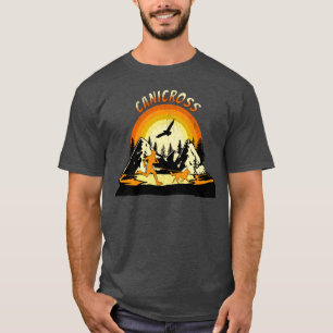 T-shirt Canicross Vintage rétro couchant chien