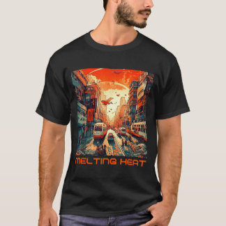 T-shirt Canicule urbaine _ ville futuriste &