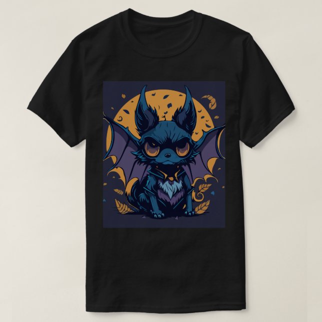 T-shirt Canine de chauve-souris (Design devant)