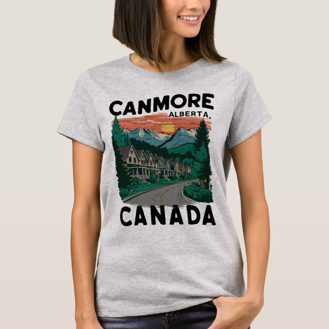 T-shirt Canmore Alberta, Canada. (Devant)