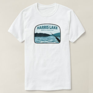 T-shirt Canne à pêche du lac Harris Caroline du Nord